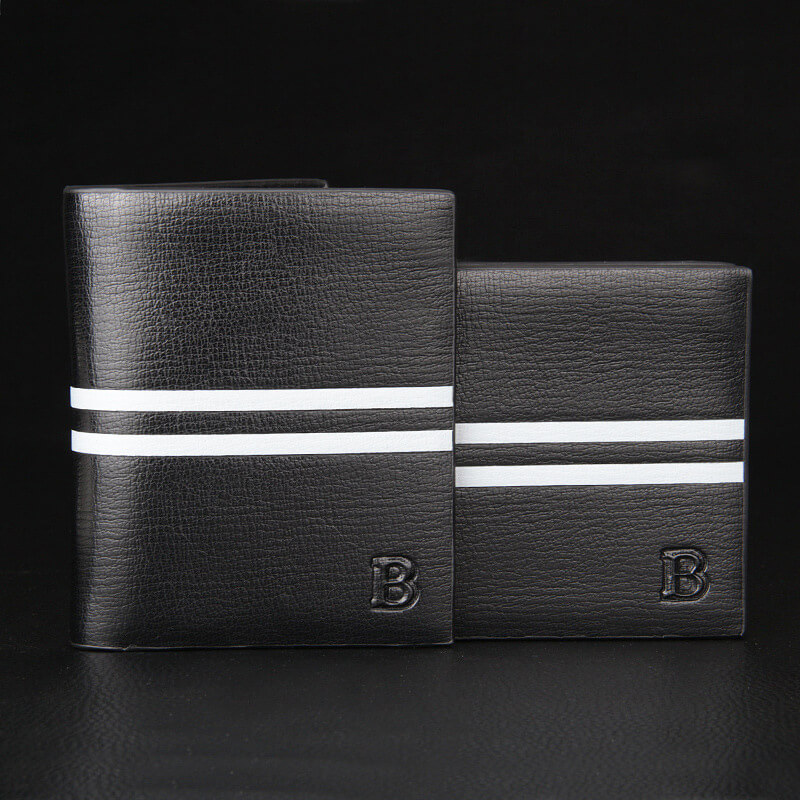 Men Leather Wallet Short Men Wallets-img3