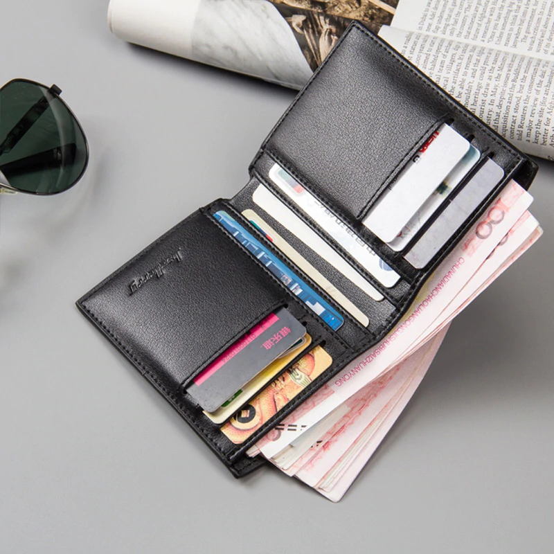 Men Leather Wallet Short Men Wallets-img5